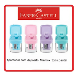 Apontador Com Deposito Minibox Faber Castell Minibox