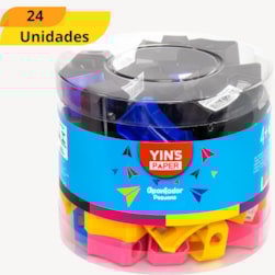 APONTADOR PLASTICO SORTIDO YINS YP7173 - CX 24 UNIDADES
