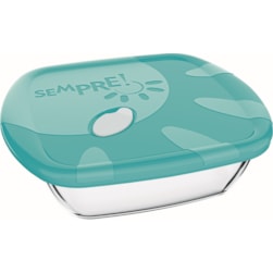 ASSADEIRA QUADRADA COM TAMPA 1,5 LT