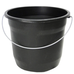 Balde 5l Preto Plasmotta