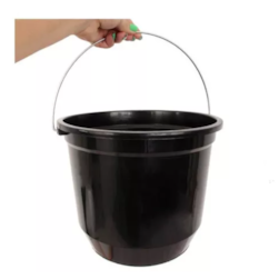Balde 5l Preto Plasmotta