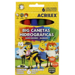 Big Canetinhas Abelhinhas C/6 Acrilex