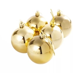 Bola De Natal 5pcs Dourado Chazak Cda2270