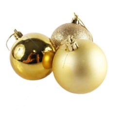Bola De Natal 6pcs Ouro Chazak Cda2251