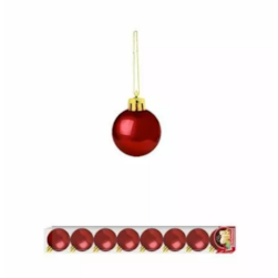 Bola De Natal 8pcs Vm Chazak Cda2223