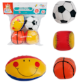 Bolas Baby Super Macia de Esportes C/4 Bolinhas...