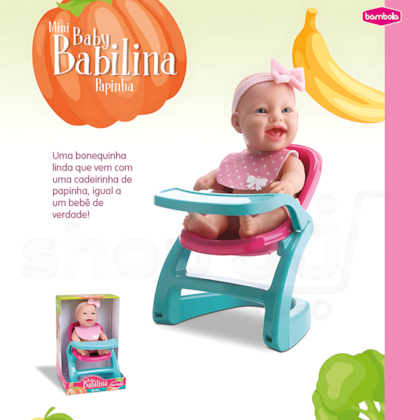 Boneca Baby Babilina Mini Papinha Bambola