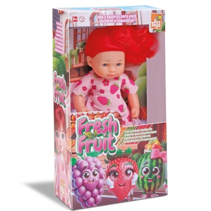 Boneca Fresh Fruit Melancia Morango e Uva Bee Toys