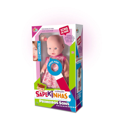 Boneca Sapekinha Primeiros Sons Milk