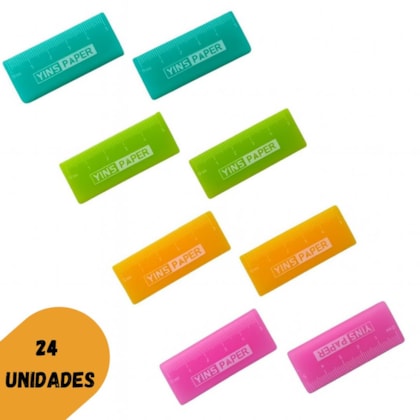 BORRACHA FORMATO DE REGUA YINS YP8196 - CX 24 UNIDADES