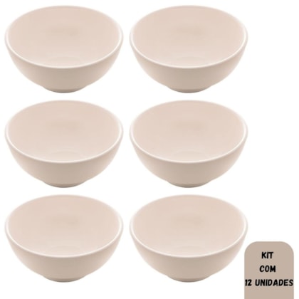 BOWL DE PORCELANA CLEAN 13X6,5CM COLISEU 8487 - CX 12 UNIDADES