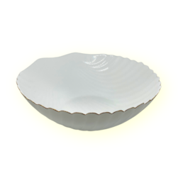 Bowl Tetis Opalino Gold Rim 470ml