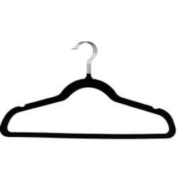 Cabide Veludo Preto 3Pcs Fafa
