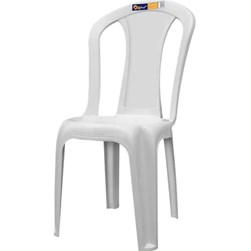 Cadeira Bistro Lisa Branca Solplast