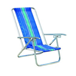 Cadeira Praia 5p Alum Botafogo Cad0039