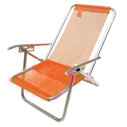Cadeira Praia 5p Alum Laranja Botafogo Cad0277