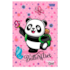 Caderno 1/4 Panda Broch Capa Dura 80 Folhas Smart