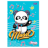 Caderno 1/4 Panda Broch Capa Dura 80 Folhas Smart