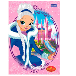 Caderno 1/4 Princess Broch Cd 80fls Smart Cp06643