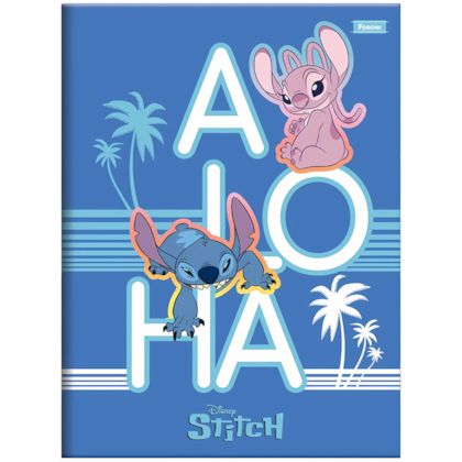 Caderno Broch Stitch Disney 80folhas Foroni