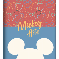 Caderno Brochura 1/4 Cd 80fls 05/pt Mickey Arts Jandaia