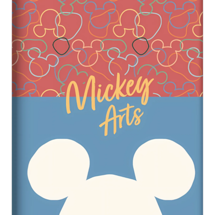 Caderno Brochura 1/4 Cd 80fls 05/pt Mickey Arts Jandaia