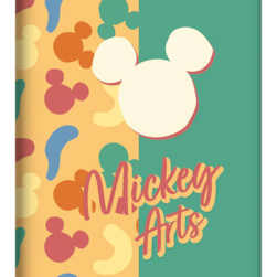 Caderno Brochura 1/4 Cd 80fls 05/pt Mickey Arts Jandaia