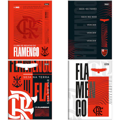 Caderno Brochura Capa Dura 80f Flamengo Foroni