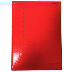 Caderno Brochura Capa Dura 80fls Vermelho Paulista 189