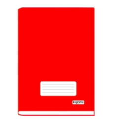 Caderno Brochura Liso Vermelho 96fls Kajoma 0533