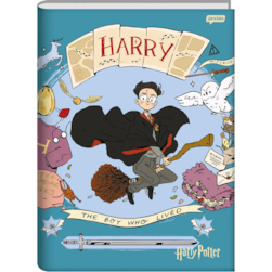 CADERNO BROCHURA UNIVERSITÁRIO 96 FOLHAS HARRY POTTER