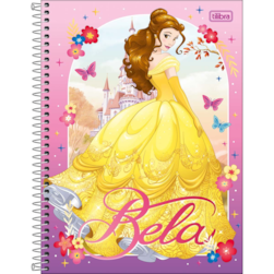 Caderno Capa Dura Universitário 1 Matéria Princesas Fit 80 Folhas