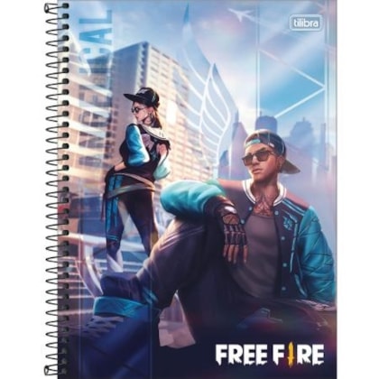 Caderno Cd Univ Free Fire 10m 160fls Tilibra 319597