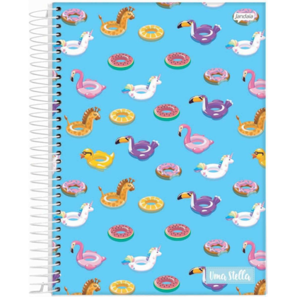 Caderno Espiral 1/4 Cd 80fls 05/pt Stella Jandaia 68789-88