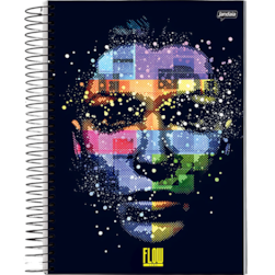 Caderno Espiral 1/8 Capa Dura 80fls 10/pt Flow Jandaia