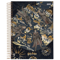 Caderno Espiral Capa Dura 1x1 80fls 04/pt Harry Potter Jandaia 66974-25