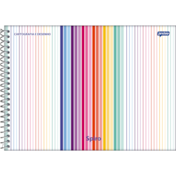 Caderno Espiral Capa Dura Cart 80fls 04/pt Flow Jandaia 68751-77