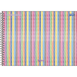 Caderno Espiral Capa Dura Cart 80fls 04/pt Flow Jandaia 68751-77