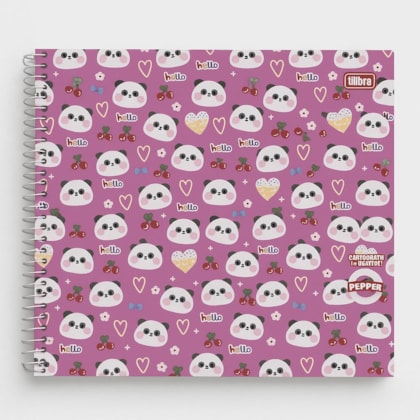 Caderno Espiral Capa Dura Desenho Feminino 80 Folhas Tilibra