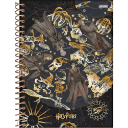 Caderno Espiral Cd 10x1 160fls 05/pt Harry Potter Jandaia