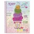 Caderno Espiral Love Candy 15mat 300fls Kajoma