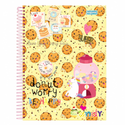 Caderno Espiral Love Candy 15mat 300fls Kajoma