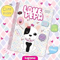 Caderno Espiral Love Pepa 10mt 200fls Kajoma