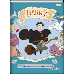 Caderno Harry Potter Brochura 1/4 Capa Dura Jandaia