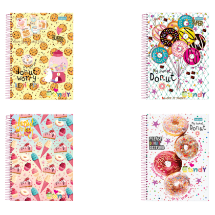 Caderno I Love Candy 200fls Kajoma