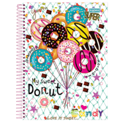 Caderno I Love Candy 200fls Kajoma