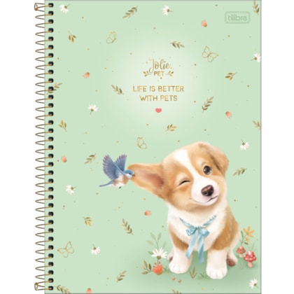 Caderno Intermed Univ Cd Jolie Pet 10m 160f Tilibra 292907