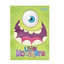 Caderno Little Monsters 96fls Kajoma 3189
