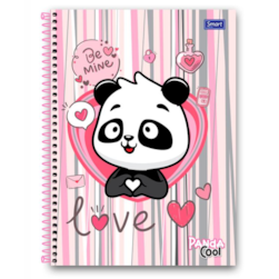 Caderno Panda Capa Dura 160fls 10mat Smart Cp06119