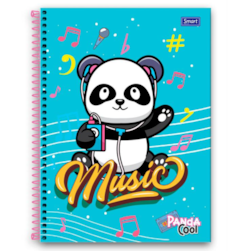 Caderno Panda Capa Dura 160fls 10mat Smart Cp06119